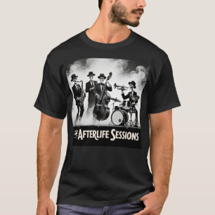 死神ジャズバンド スケルトン ミュージシャングラフィック Tシャツ