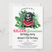 死神スイカのサマーウィンバースデーパーティー 招待状 (正面)