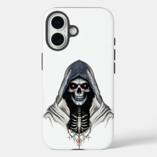 死神スカルタフ電話ケースiPhone 16 iPhone 16ケース