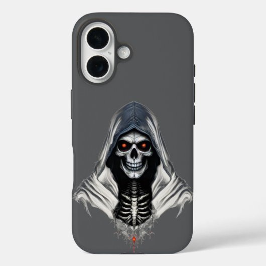 死神スカルタフ電話ケースiPhone 16 Case-Mate iPhoneケース (裏面)