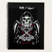 死神スキザ死のスケルトンの骨ハロウィーン プランナー手帳 (正面)