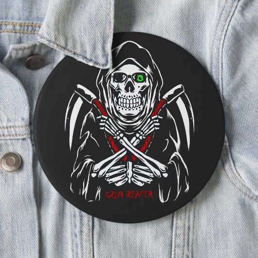 死神スキザ死のスケルトンの骨ハロウィーン 缶バッジ (インサイチュ)