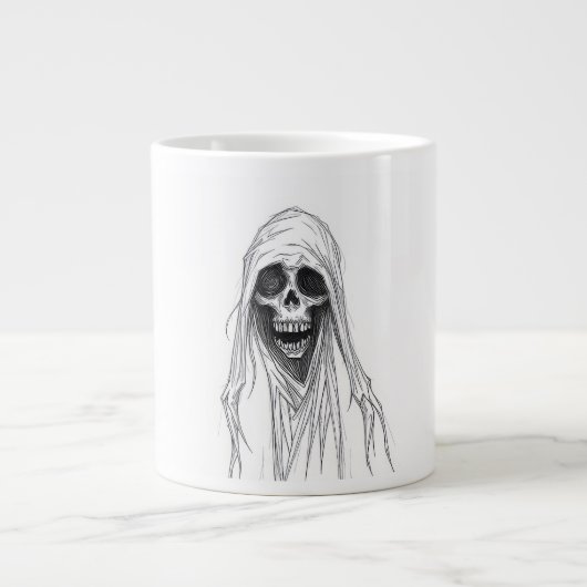 死神スケルトン ジャンボコーヒーマグカップ (正面)