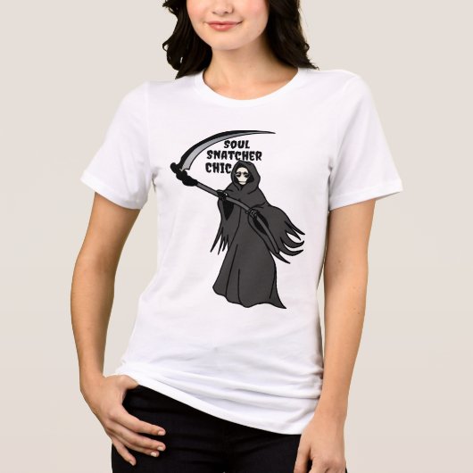 死神ソウルキャッチャーTシャツ | おもしろいおしゃれなトップス トライブレンドＴシャツ (正面)