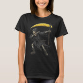 死神ダビングバナナ大鎌スケルトン Tシャツ (正面)