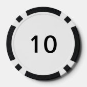 死神トランプのポーカーチップ(10の値) ポーカーチップ (裏面)