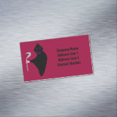 死神ハロウィンパーソナライズされた マグネット名刺 (インサイチュ)