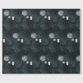 死神ハロウィーンの夜月 ラッピングペーパー (フラット)