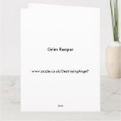 死神ハロウィーンカスタマイズ可能カード カード (裏面)