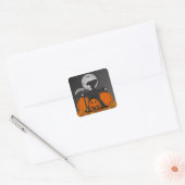 死神ハロウィーンステッカー スクエアシール (封筒)