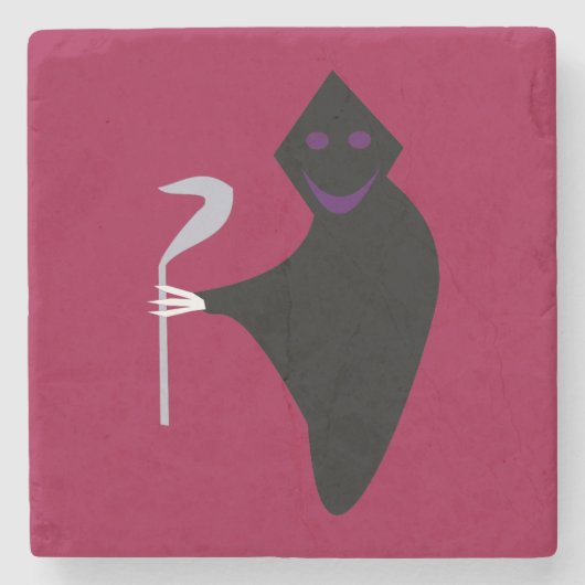 死神ハロウィーンストーンコースター ストーンコースター (正面)