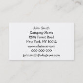 死神ハロウィーンドファンシーレス 名刺 (裏面)