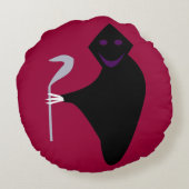 死神ハロウィーン枕 ラウンドクッション (裏面)