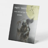 死神ハローウィンパーティスナック 台座サイン (正面)