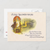 死神フルムーンフクロウ魔女の大釜 ポストカード (正面/裏面)