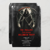 死神ブラックハロウィングランジの衣装パーティー 招待状 (正面/裏面)