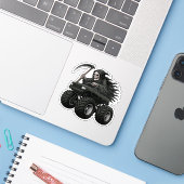 死神モンスタートラック シール (ノートパソコンとiPhone)