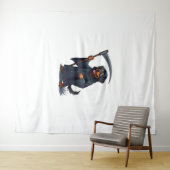 死神ロットワイラー犬 タペストリー (インサイチュ(横))