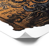 死神ヴィンテージスタイルハロウィーン新聞 ポスター (角)