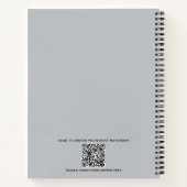 死神不気味墓地クロウゴシックハロウィーン ノートブック (裏面)