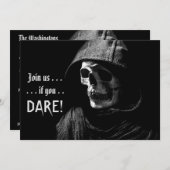 死神不気味撮影ハローウィンパーティ 招待状 (正面/裏面)