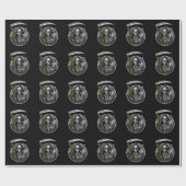 死神喫煙雑草怖い包み紙 ラッピングペーパー (フラット)