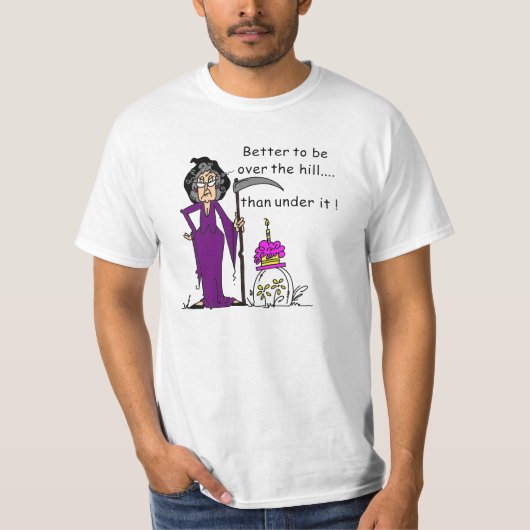 死神誕生日ユーモア Tシャツ (正面)