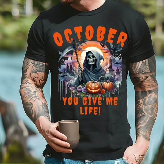 死神10月あなた与えの人生のハロウィーン Tシャツ