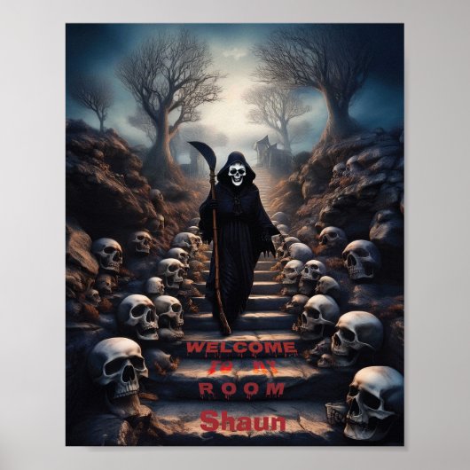 死神 ようこそ我が部屋へ オリジナル  ポスター (正面)
