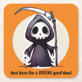 死神 – カスタム スクエアペーパーコースター (正面)