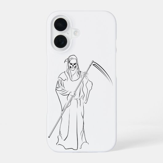 死神/ゴッドファーザー/グリム iPhone 16ケース (裏面)