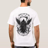 死神 | ダークゴシック 死神 グラフィック メンズ Tシャツ (裏面)