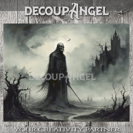 死神 – デコパージュ –  薄葉紙