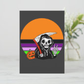 死神 – ハロウィンサンセットジャックオランタン 招待状 (スタンド正面)