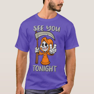 死神、今夜はハロウィーン、皮肉。 Tシャツ