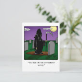 死紙おもしろいユーモアハガキ ポストカード (スタンド正面)