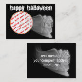 死紙に乗るハロウィーンのフォトフレーム 名刺 (正面/裏面)