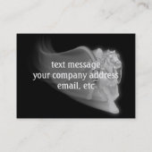 死紙に乗るハロウィーンのフォトフレーム 名刺 (裏面)