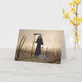 死紙の折り畳みグリーティングカード カード (黄色い花)