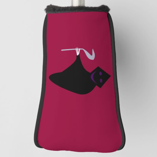 死紙ハロウィーンゴルフパターカバー ゴルフヘッドカバー (回転90)