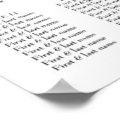 死結婚ぬまでゴシックの座席表 ポスター (角)