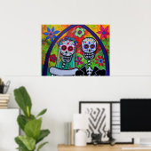 死結婚人のカップルの日 ポスター (ホームオフィス)