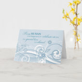 死結婚後未亡人の命日 カード (黄色い花)