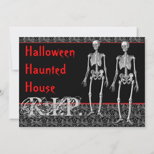 死者からのハロウィンのお化け屋敷の上昇 招待状 (正面)