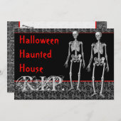 死者からのハロウィンのお化け屋敷の上昇 招待状 (正面/裏面)