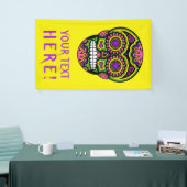 死者のあなたの文字のメキシコ砂糖のスカル日 横断幕 (トレードショー)