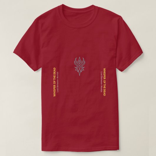 死者のささやき ファンタジー 赤Tシャツ Tシャツ (デザイン正面)