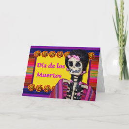 死者のフィギュアの日Dia de los Muertos カード