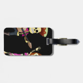 死者のマリアッチの踊りのカップル日 ラゲッジタグ (裏面横)