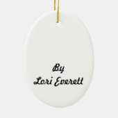 死者のロリ地方Everett_日、猫、スカル、オーナメント セラミックオーナメント (裏面)